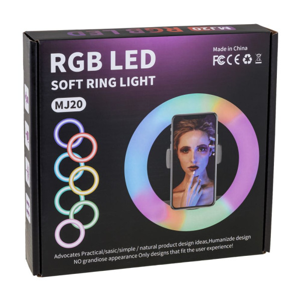 Лампа RGB MJ20 20cm м'ята упаковка Чорний