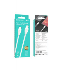Кабель USB Borofone BX19 Type-C to Lightning 20W 2m Бiлий