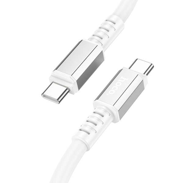 Кабель USB Hoco X85 60W Type-C to Type-C Білий