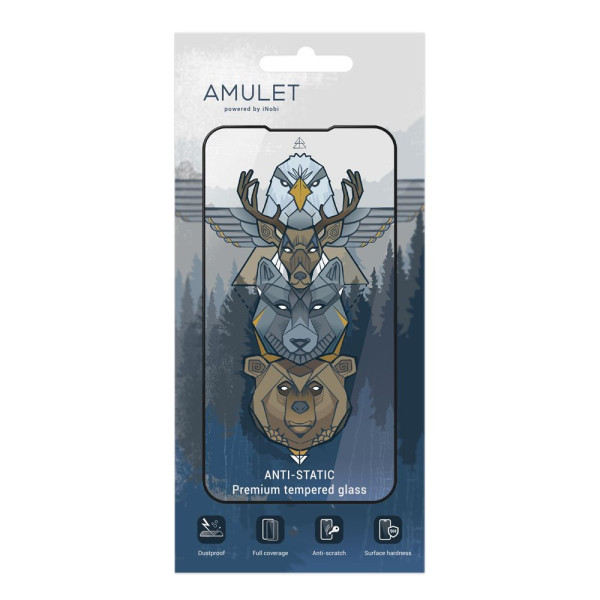 Захисне скло AMULET 2.5D HD Antistatic for iPhone X/XS/11 Pro Чорний
