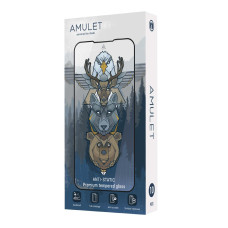 BOX 10 шт Защитное стекло AMULET 2.5D HD Antistatic for iPhone 14 Pro Черный