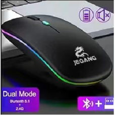 Wireless Миша JEQANG JW-AP01 BT5.1+2.4G Стальний