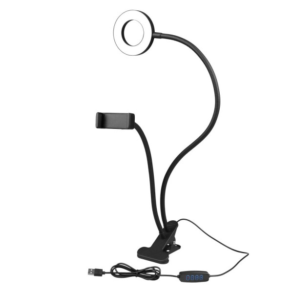 Лампа Fill Light 2 in 1 9cm на Прищіпці Чорний