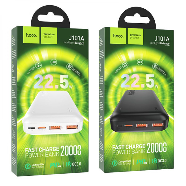 Power Bank Hoco J101A Astute 22.5W fully compatible 20000 mAh Черный