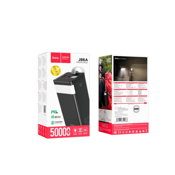 Power Bank Hoco J86A Powermaster 22.5W fully compatible 50000 mAh Черный