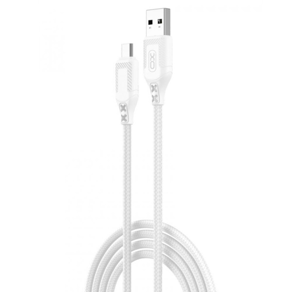 USB XO NB235 Zebra series Braided 2.4A Micro Черный