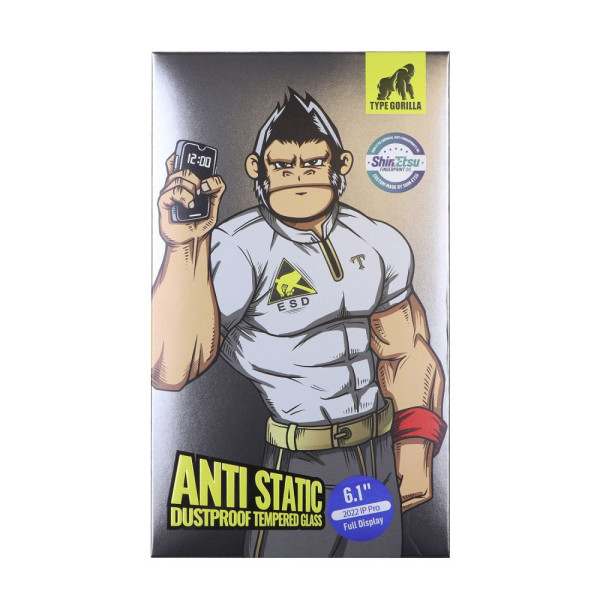 Защитное Стекло Type Gorilla 0.33 мм 2.5D HD Anti-Static PTJ1 для iPhone 14 Pro Черный