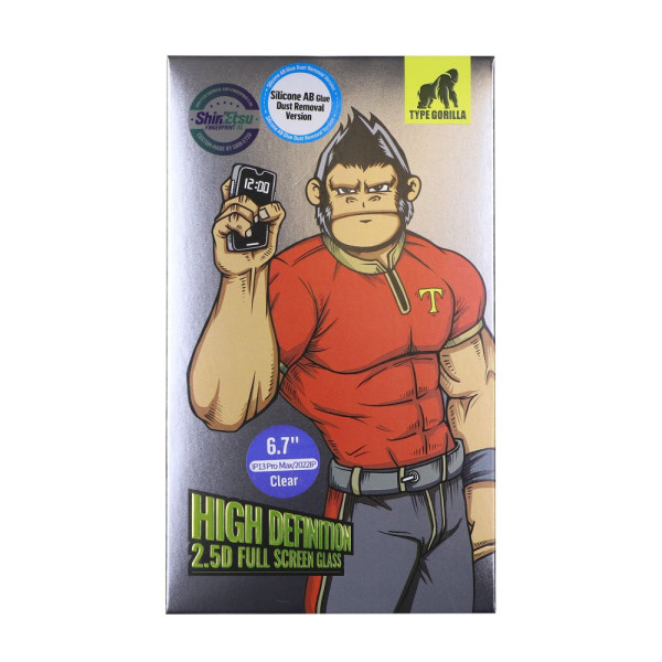 Защитное Стекло Type Gorilla 0.26 мм 2.5D HD NPT1 для iPhone 13 Pro Max/14 Plus Прозрачный