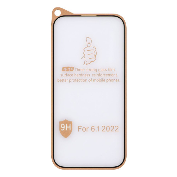 Защитное стекло 9H Design for Apple iPhone 14 Pro Черный