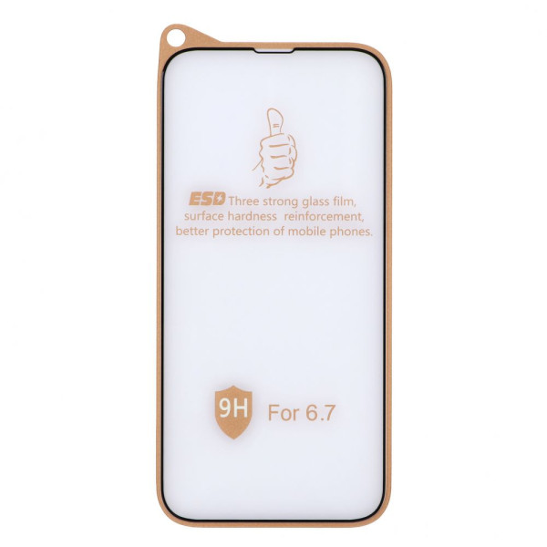 Защитное стекло 9H Design for Apple iPhone 14 Plus Черный