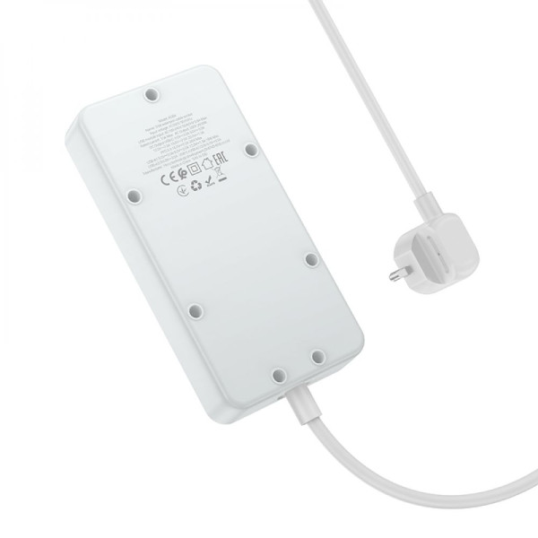 Мережевий Подовжувач Hoco AC8A PD30W/QC18W/1C3A 1.5m Чорний