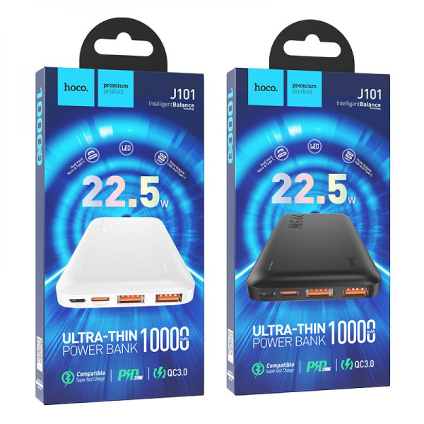 Універсальна Мобільна Батарея Power Bank Hoco J101 Astute 22.5W fully compatible 10000 mAh Чорний