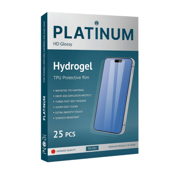Гидрогель плёнка iNobi PLATINUM PX-001 Japanese / 25 штук (глянцевая) 180*120мм