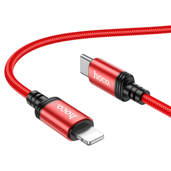 USB Hoco X89 Wind PD20W Type C to Lightning Красный