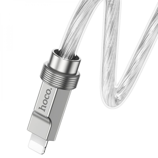 Кабель USB Hoco U113 Solid PD20W Silicone Type-C to Lightning Золотий