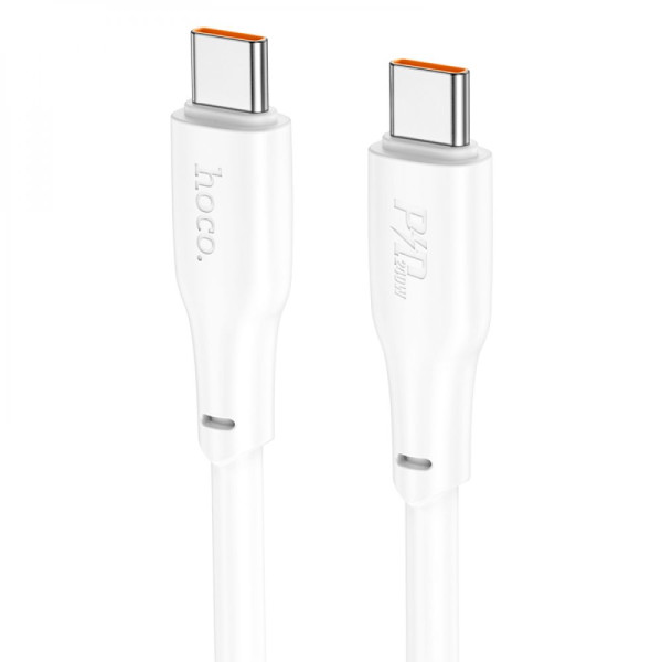 Кабель USB Hoco X93 Force 240W Type-C to Type-C 2M Бiлий