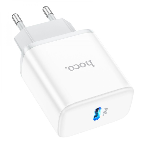 Сетевое Зарядное Устройство Hoco C104A Stage single port PD20W Белый