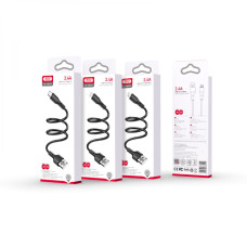 USB XO NB230 Rock Series Lightning 2.4A Черный