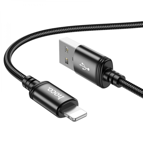 USB Hoco X89 Wind Lightning 2.4A Черный