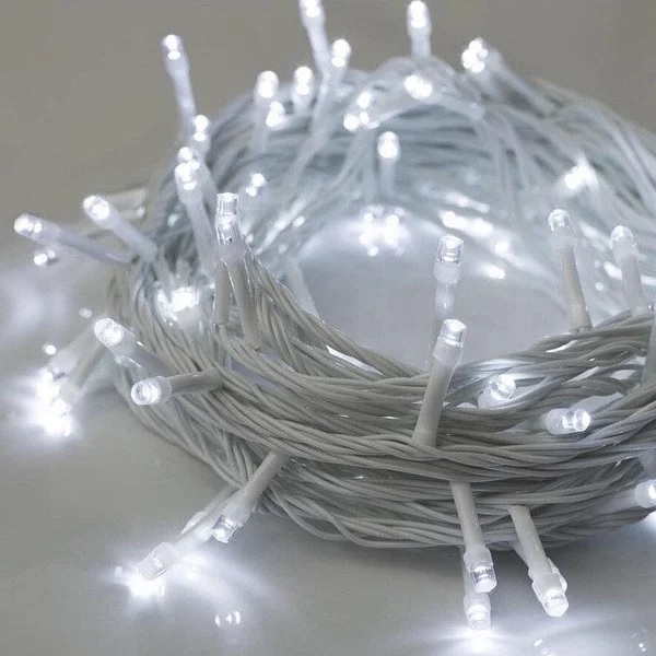 Гірлянда Нитка LED 200 холодний провід, прозорий провід RD-7142 (18 м)