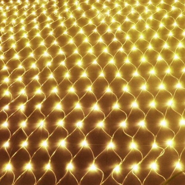 Гирлянда Сетка LED 192, теплый белый, 2x2м