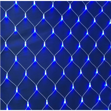 Гирлянда сетка Led 180, синий, прозрачный провод 2M на 2M