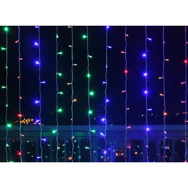 Гирлянда Водопад LED 480, 3M на 3M, RGB