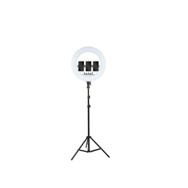 Кільцева LED лампа RL-18 (45см, 3 кріплення, пульт, сумка)
