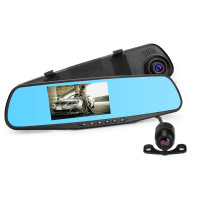 DVR Видеорегистратор зеркало AK 47 на две камеры